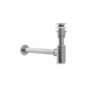 Sifon de scurgere universal+ ventil klik-klak, sistem Push-up, finisaj Crom - Img 3