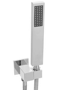 Sistem Complet De Dus REA FENIX DAVIS CHROM + Termostatic, BOX, Montaj In Perete, Para Patrata Tip Ploaie 30 x 30 Cm, 2 Functii De Curgere A Apei, Crom - Img 4