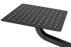 Sistem Complet De Dus REA ORIX BLACK BOX, Montaj In Perete, Para Patrata Tip Ploaie 25x25 Cm, 2 Functii De Curgere A Apei, Finisaj Negru Mat - Img 6