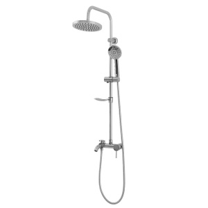 Sistem de dus REA LUIS CHROME, montaj pe perete, ploaie de dus, 3 functii, finisaj crom - Img 5
