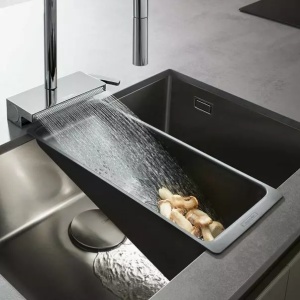 Sita pentru chiuveta negru mat Hansgrohe F14 - Img 1