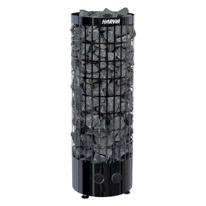 Soba neagra cu pietre Harvia 9 kW pentru sauna finlandeza PC 90