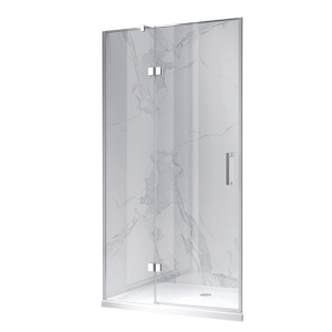 Usa de dus batanta pentru nisa ZES-KZ17C-90 crom 90 x 195 cm sticla 6 mm