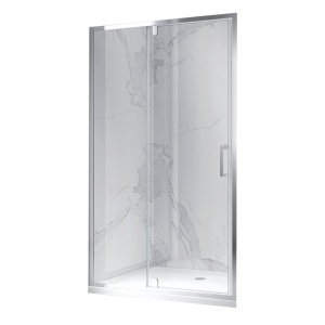 Usa de dus batanta pentru nisa ZES-KZ19F-120 crom 120 x 195 cm sticla 6 mm
