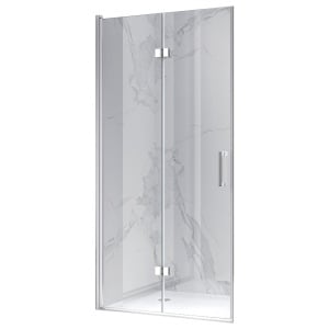 Usa de dus batanta pentru nisa ZES-KZ21C-90 crom 90 x 195 cm sticla 6 mm