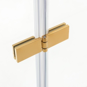 Usa de dus batanta SH01B auriu 90 x 195 cm sticla 6 mm - Img 9