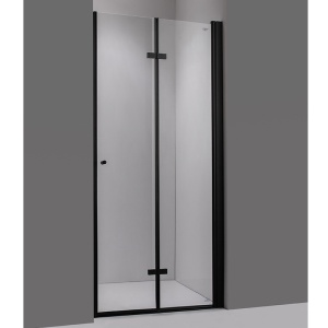 Usa de dus pliabila SH01A negru mat 80 x 195 cm sticla 6 mm - Img 6