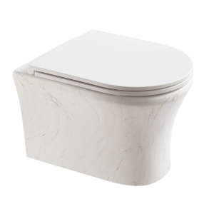 Vas de toaleta WS-W01-P351-M suspendat, Marmura Alba , 49X35.5X32.5cm