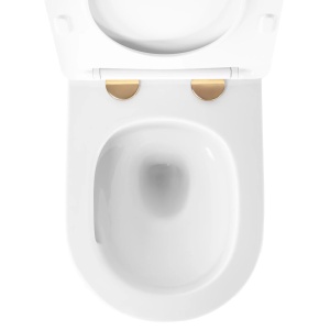 Vas WC suspendabil Rea Carlo Mini Tornado NFQ GOLD WHITE - Img 4