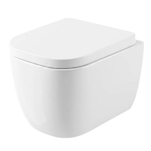 Vas WC suspendat alb Rea Cubik Mini Tornado