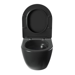 Vas WC suspendat Nero Black cu sistem tornado, rimless si capac cu softclose - Img 10