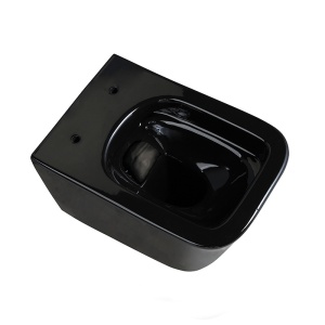 Vas Wc suspendat Rain rimless negru, capac softclouse inclus - Img 3