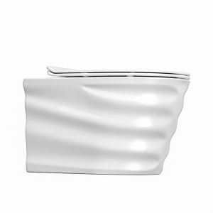 Vas wc suspendat Skal Tornado alb cu model si capac soft close - Img 5