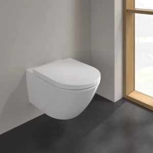 Vas WC suspendat Villeroy & Boch Subway 3.0 CeramicPlus TwistFlush + capac softclose, alb - Img 2