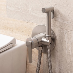 Baterie bideu cu dus Rea Ontario Brush Nickel - Img 3