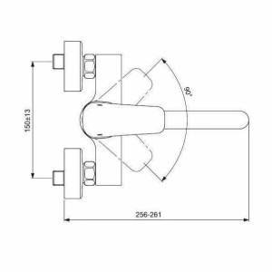 Baterie bucatarie cu pipa lunga montare pe perete Ideal Standard Ceraplan III - Img 3
