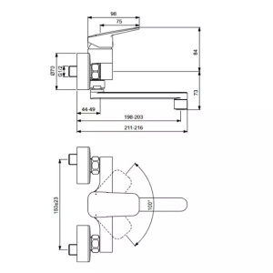 Baterie bucatarie Ideal Standard Ceraplan aparenta BD341AA - Img 4