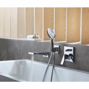 Baterie cada - dus incastrata Hansgrohe Metropol crom + corp incastrat iBox - Img 5