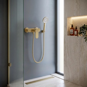 Baterie de dus REA Drop Brush Gold - Img 6