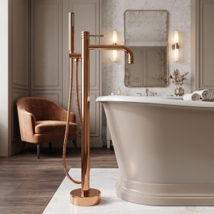 Baterie de podea pentru cada Rea Lungo Diamond Copper - Img 4