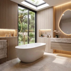 Baterie de podea Rea Venti Brush Gold - Img 3