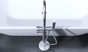 Baterie de sine statatoare PRO STELLA, finisaj Crom , design minimalist - Img 5