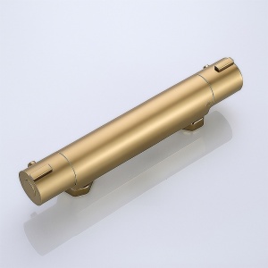 Baterie dus cu termostat si montaj pe perete T203 Gold - Img 9
