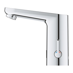 Baterie electronică pentru lavoar Grohe Eurosmart Cosmopolitan E 36325002, senzor infraroșu, crom - Img 2
