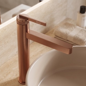 Baterie inalta pentru lavoar Rea Grace brush copper - Img 3