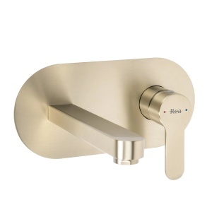 Baterie incastrata pentru lavoar REA Arcos Brush Gold