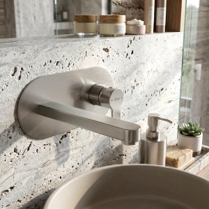 Baterie incastrata pentru lavoar REA Arcos Brush Nickel - Img 2