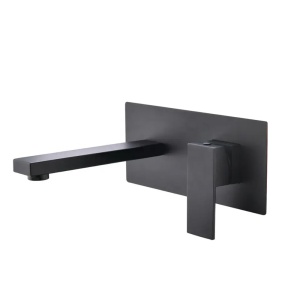 Baterie incastrata pentru lavoar WS-91221B, negru mat