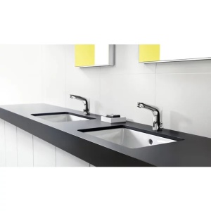 Baterie lavoar electronica Hansgrohe Focus alimentare cu acumulator crom - Img 2