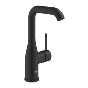 Baterie lavoar Grohe Essence L negru mat Phantom Black
