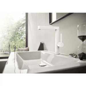 Baterie lavoar Hansgrohe Finoris 230 cu pipa pivotanta si ventil Push-Open crom - Img 2