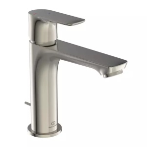 Baterie lavoar tip Grande Ideal Standard Connect Air BlueStart argintiu Silver Storm cu ventil metalic - Img 1