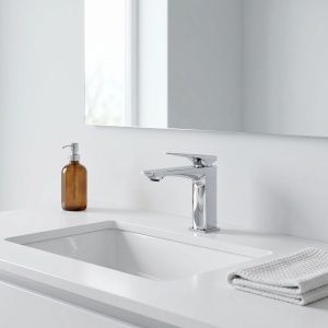 Baterie pentru baie Premium Rea Prime Chrome Low - Img 4