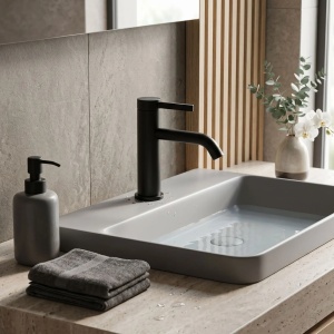 Baterie pentru baie Rea Rivo Black - Img 2