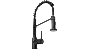 Baterie pentru bucatarie REA SPRING,negru,cu dus flexibil - Img 1