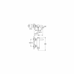 Baterie pentru Cada/Dus GROHE Essence New , Monocomanda, Culoare Crom - Img 2