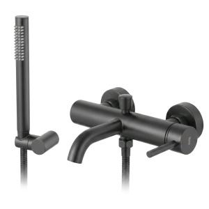 Baterie pentru cada Rea Lungo titan periat cu set de dus inclus