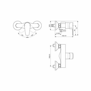 Baterie pentru dus Ideal Standard Cerafine D - Img 2
