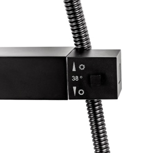 Baterie pentru dus neagra cu termostat si cu efect de ploaie T153B-BL - Img 11