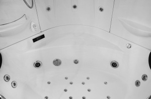 Cabina de baie SPA cu hidromasaj si functie sauna cu aburi MO-1549, Dimensiune 135x135x220cm - Img 14