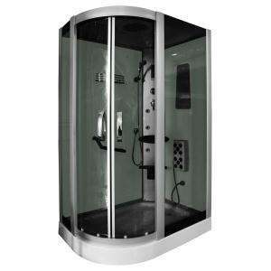 Cabina de dus cu hidromasaj alba MO-18218, montaj stanga, 120 x 85 x 215 cm - Img 2