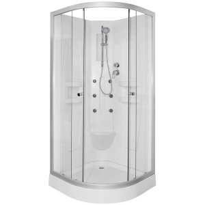 Cabina de dus cu hidromasaj MO-1681C cu rame cromate 90 x 90 x 215 cm