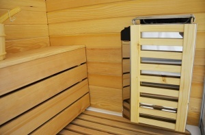 Cabina de dus cu hidromasaj si functie de sauna cu abur, sauna uscata 180 x 110 x 223 cm alb/lemn - Img 19