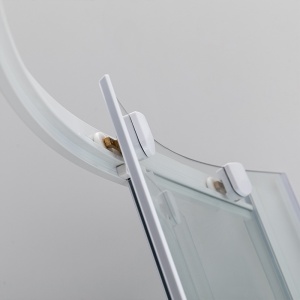 Cabina de dus din sticla securizata cu cadita de dus inalta montaj stanga Maja 115 x 85 cm - Img 3