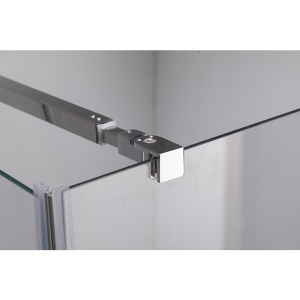 Cabina de dus din sticla securizata cu cadita de dus slim neagra KZ1180B/RIKO 90 x 90 cm - Img 10