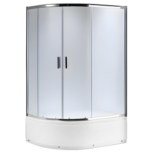 Cabina de dus din sticla securizata mata cu cadita de dus inalta Maja 115 x 85 cm